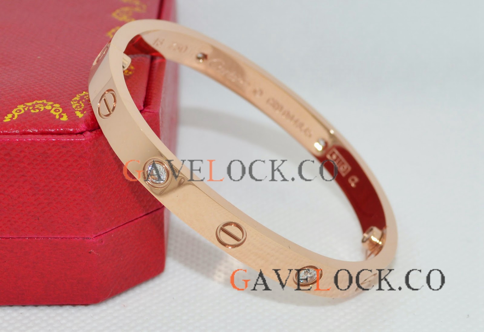 Replica Cartier Love Bracelet Rose Gold Diamond